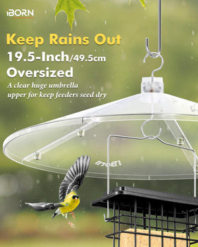 iborn easy-installation with screws saves setup time for outdoor feeders