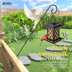 iBorn extends outward 13.8 inches for clear feeder view.
