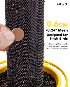 2 lb capacity keeps more seed available for longer