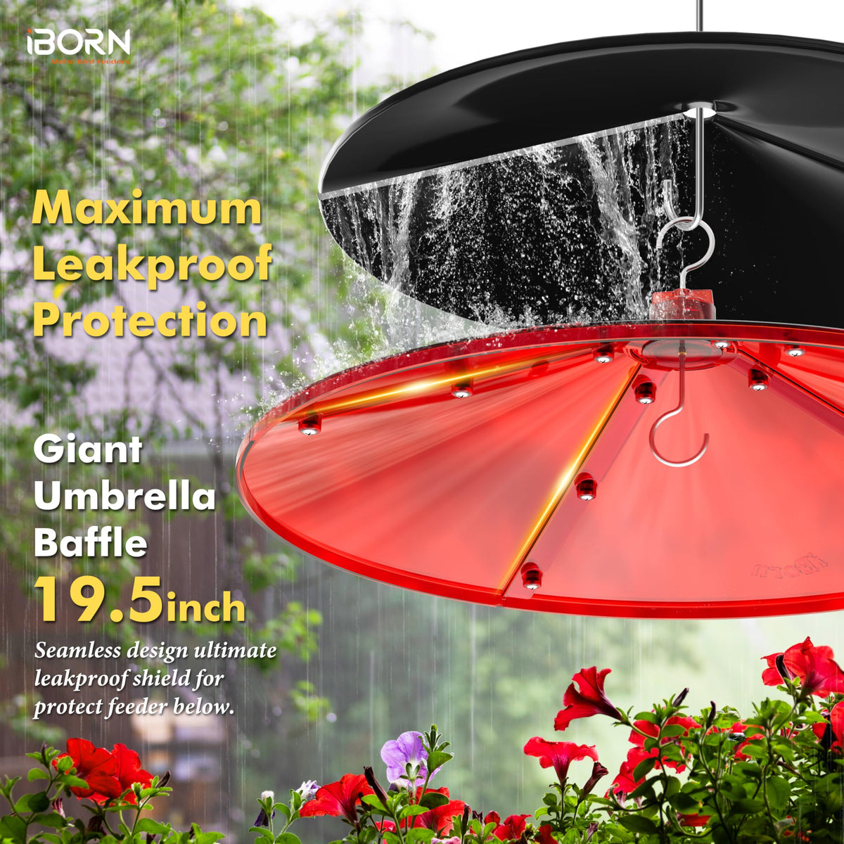 iborn hummingbird feeder baffle easy installation for quick setup