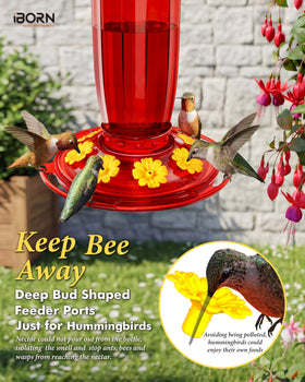 iBorn feeder includes an extra metal hook for versatile hanging