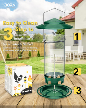 iBorn large 2.2lb capacity reduces frequent refills