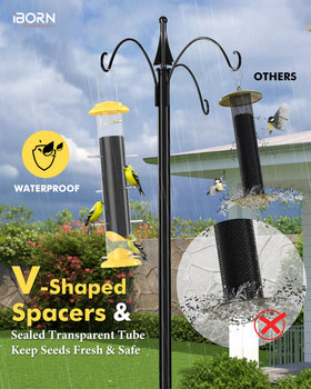 iBorn metal construction with yellow finish designed for all season use.