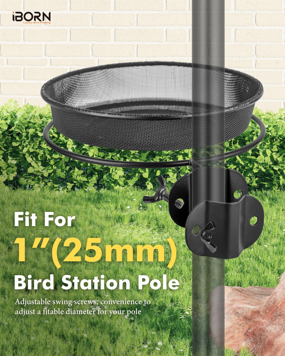 iBorn metal outdoor accessory designed for long-lasting garden use