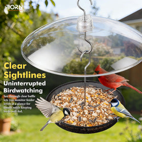 iBorn outdoor bird feeder protection pack 2 ready to install.