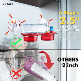 iBorn silicone feeding ports offer durability and bird-friendly sipping.