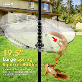 iBorn Squirrel Baffle designed for outdoor durability in all weather conditions