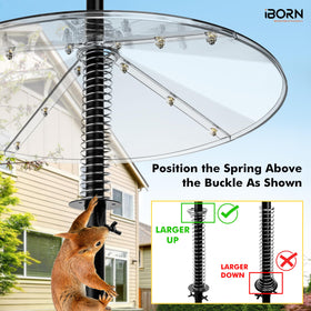 iBorn Squirrel Baffle polycarbonate shell resists sun and weather