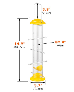 iBorn transparent seed compartment makes monitoring easy and timely refills.