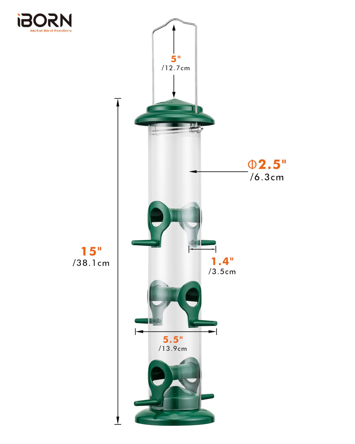 iBorn transparent seed compartment makes monitoring supplies simple
