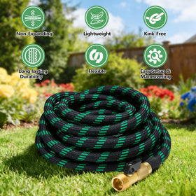 IBXFO lightweight garden hose with easy handling for around-the-yard watering.