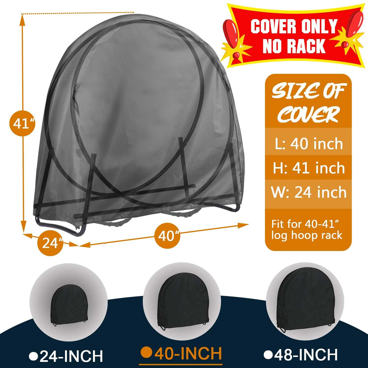 IC ICLOVER 600D oxford material protects wood from sun and rain.