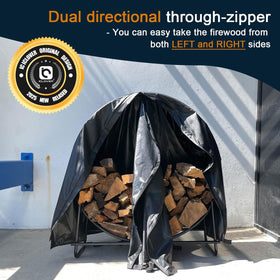 IC ICLOVER rain cover over zipper prevents water seepage.