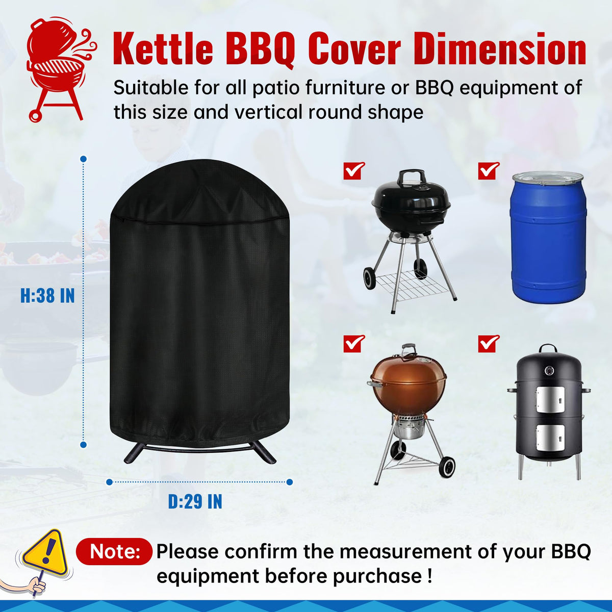 iCOVER waterproof and UV-resistant cover shielding a grill from rain and sun