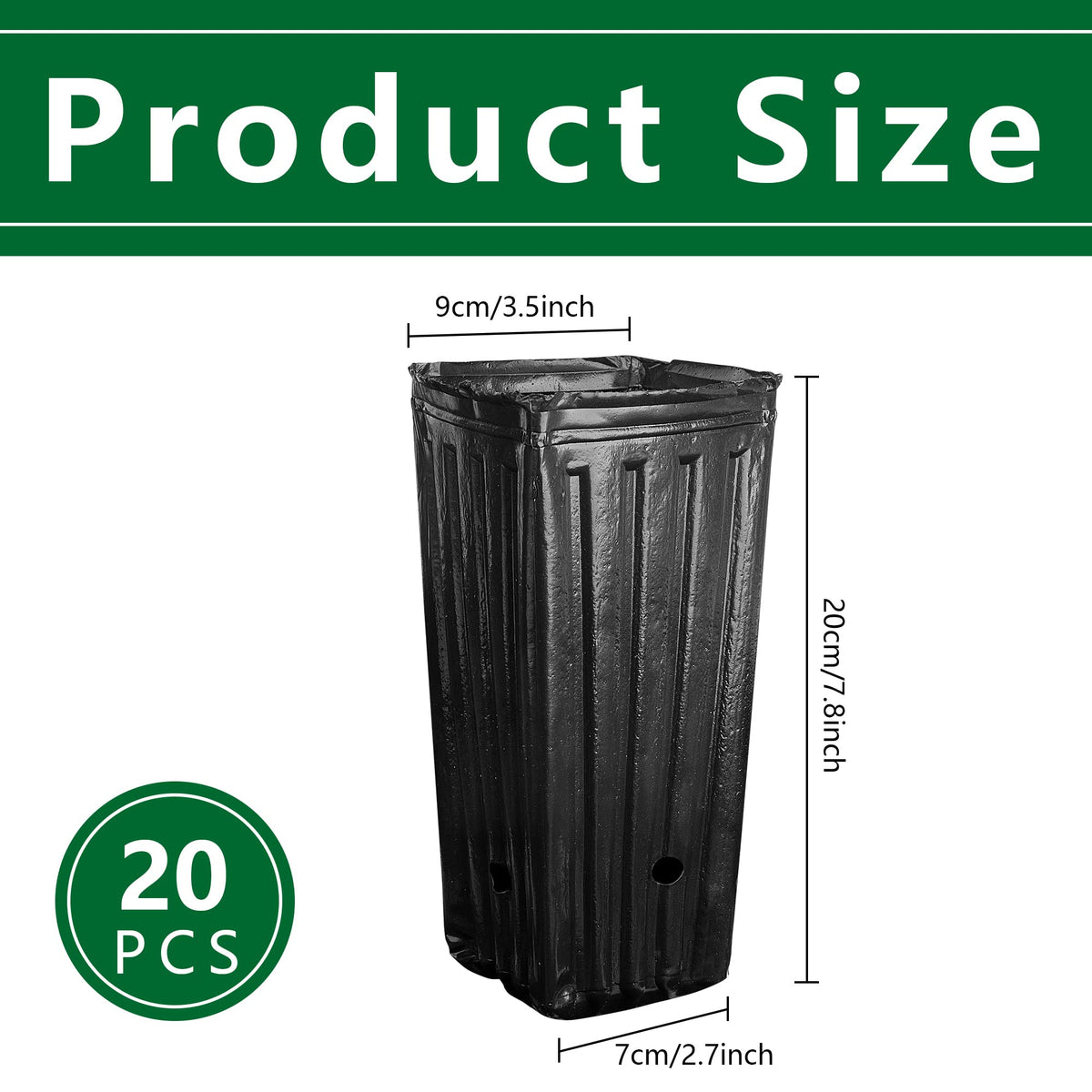 Iceyyyy deep nursery treepot showcases height and depth for strong root development
