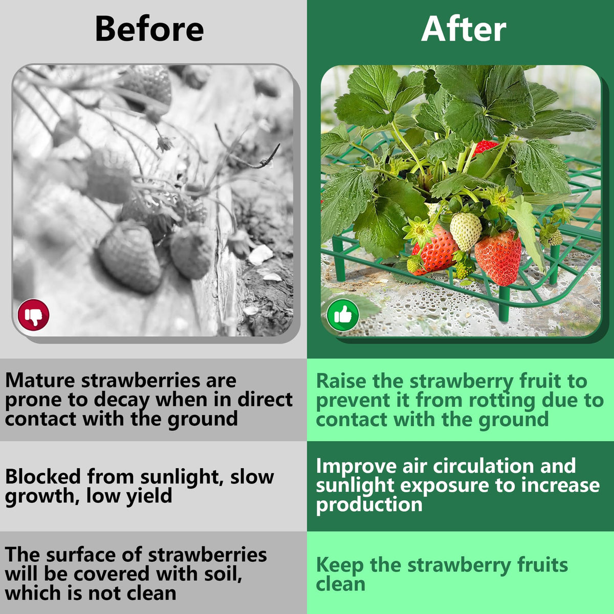 Iceyyyy durable PP material resists moisture for long-lasting garden use.