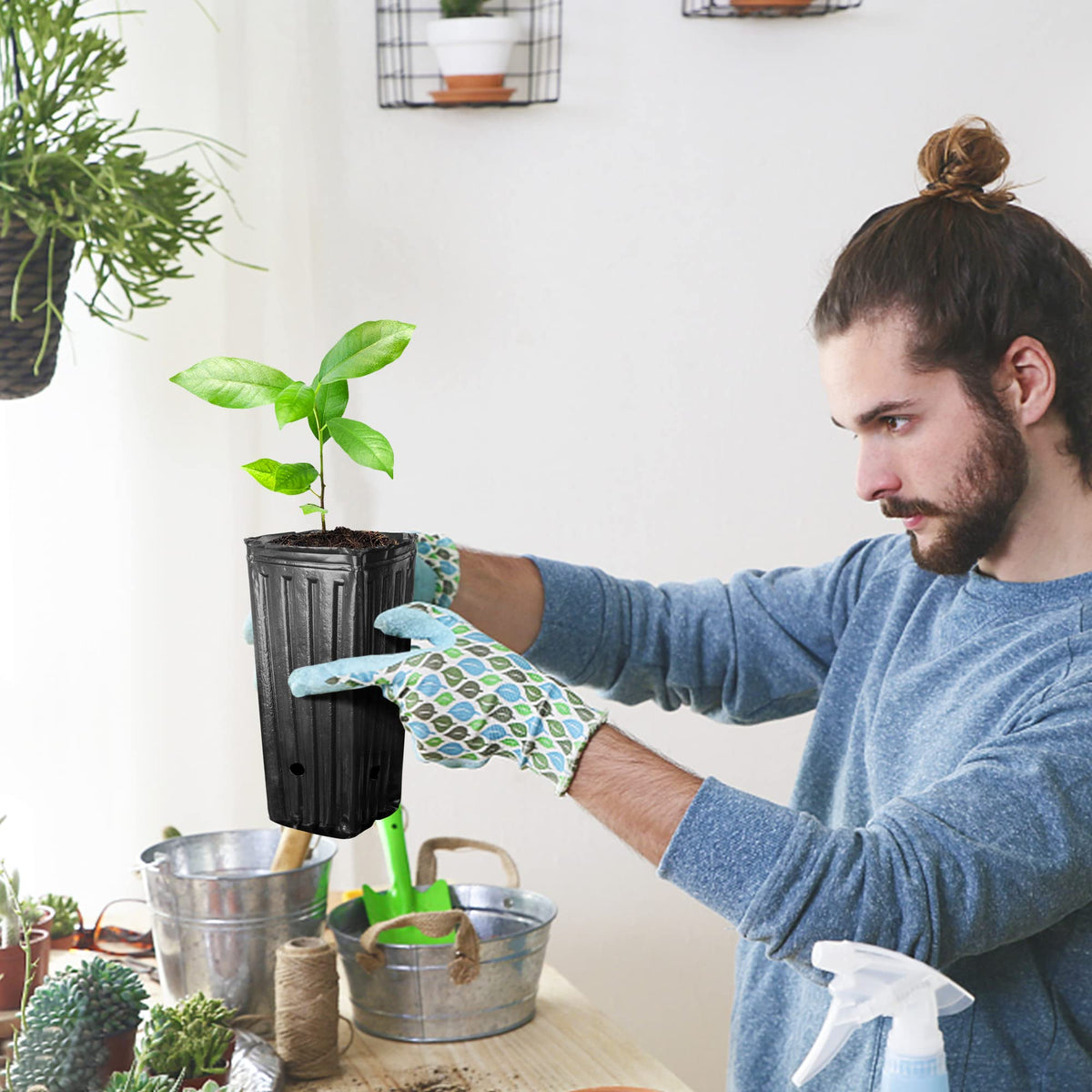 Iceyyyy lightweight reusable treepots for easy seasonal use and rearrangement