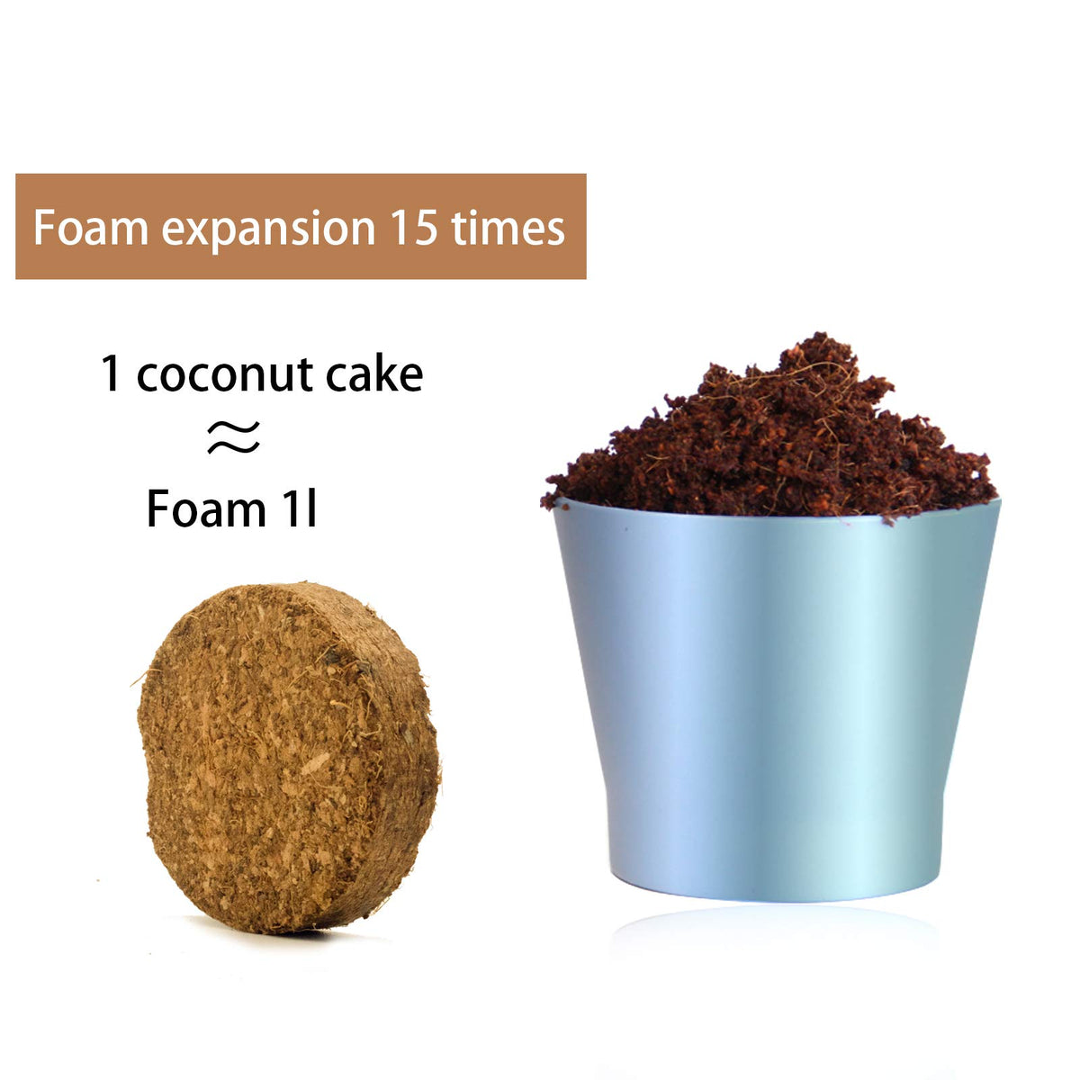 Iceyyyy coco coir pellets ideal for outdoor planter use