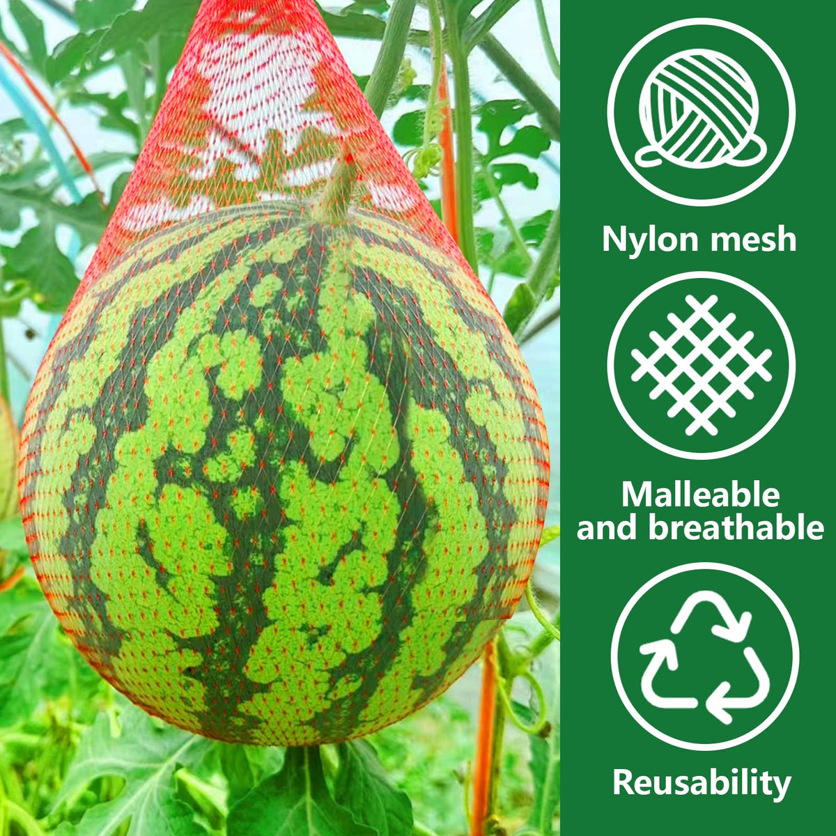 Iceyyyy reusable nylon mesh bags reduce waste and plastic use.