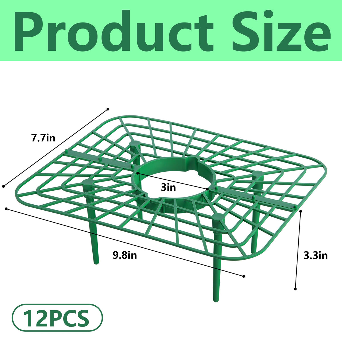 Iceyyyy growing frame promotes airflow to help berries stay clean.
