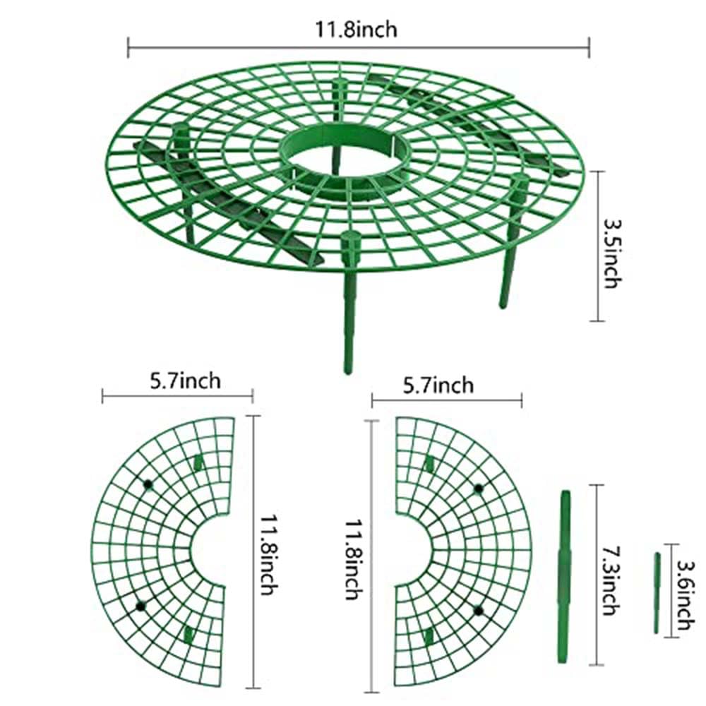 Iceyyyy strawberry stand ends snap together for easy, precise assembly around plants.