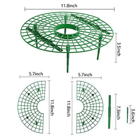 Iceyyyy strawberry stand ends snap together for easy, precise assembly around plants.