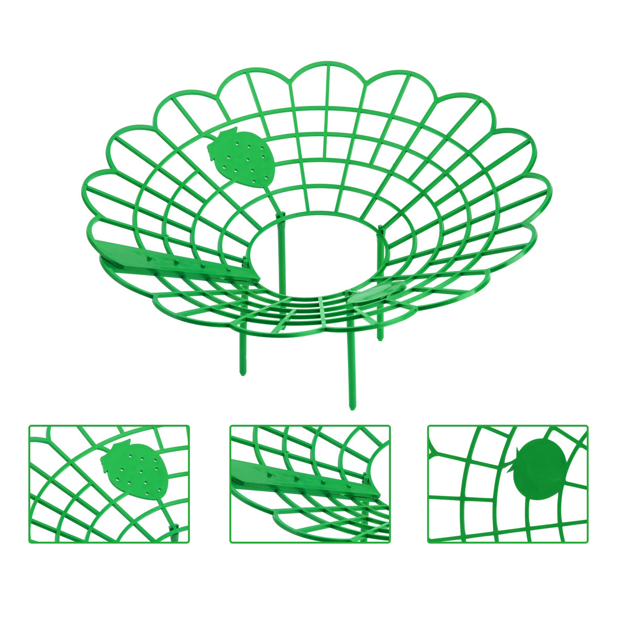 Iceyyyy strawberry stand stakes stabilize growth, protecting fruit from ground moisture.