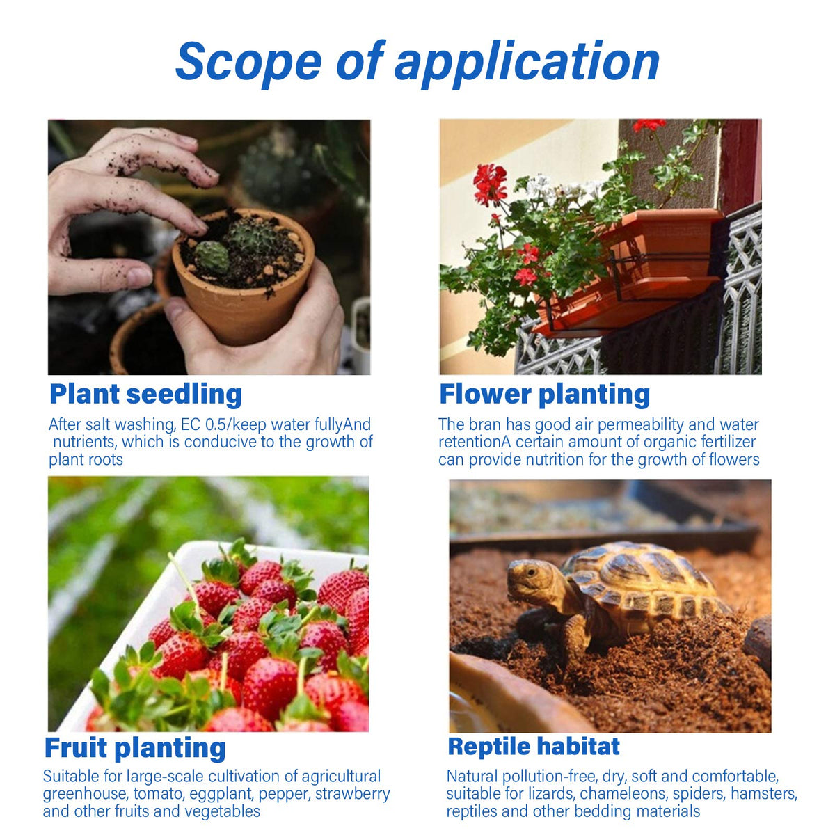 Iceyyyy sustainable coconut coir material for eco-friendly gardening