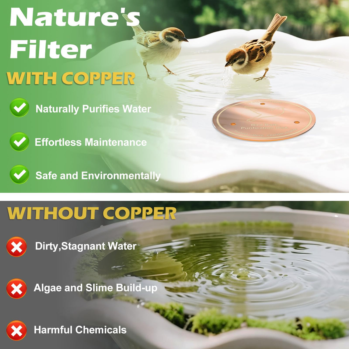 iCHKED all-season copper disk maintains performance through weather changes.