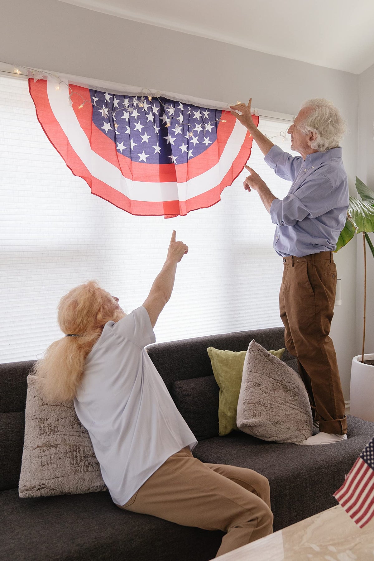 Iconikal six-pack buntings for quick, festive Fourth of July decorating.