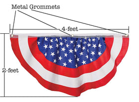 Iconikal six-pack patriotic bunting elevates any event space with bold, reusable decor.
