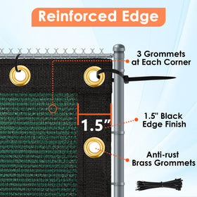 iCover zip ties included for quick, secure fence attachment