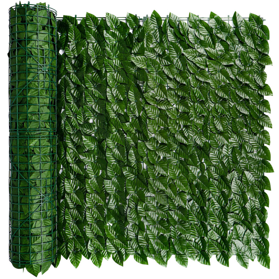 i COVER artificial ivy screen close-up of dense leaves for fence privacy