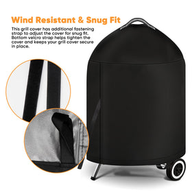 iCOVER bottom Velcro strap adds extra security against blow-off