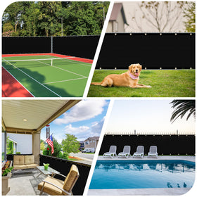 iCover privacy screen easy install with zip ties