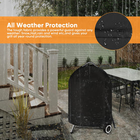 iCOVER fastening straps tighten for a secure wind-resistant fit