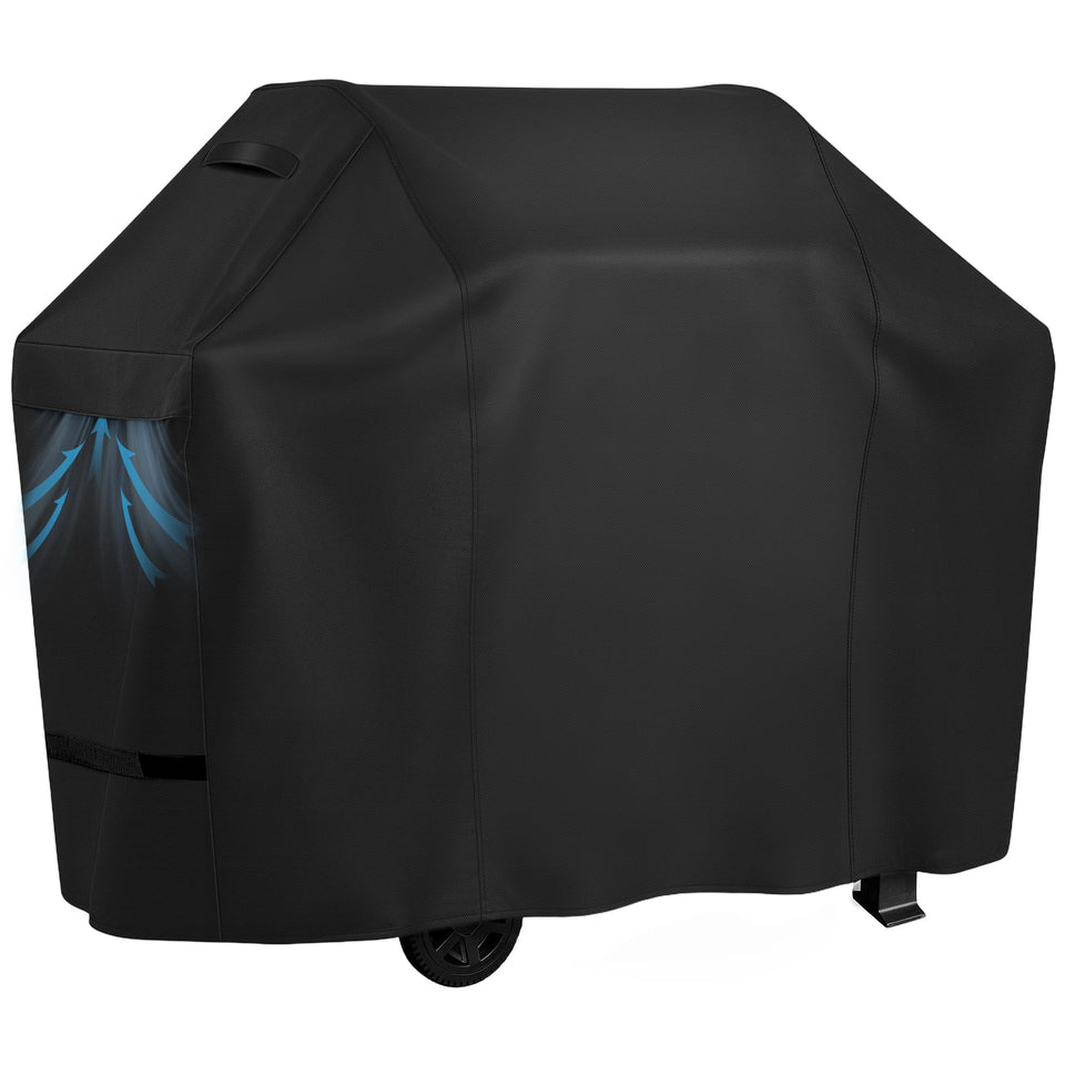 iCOVER grill cover 55-inch dimensions protects large grills from rain and dust.