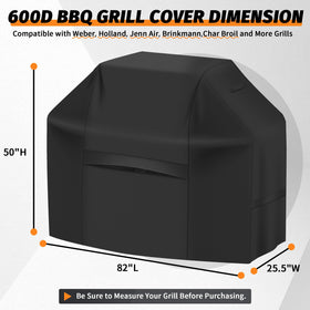 iCOVER grill cover front vent promotes airflow to prevent moisture buildup