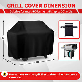 iCOVER grill cover waterproof material protects your barbecue from moisture and dust.