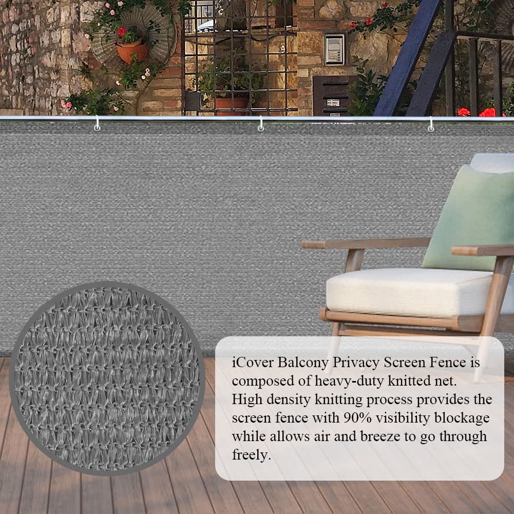 iCover heavy-duty knitted net material in grey for durability