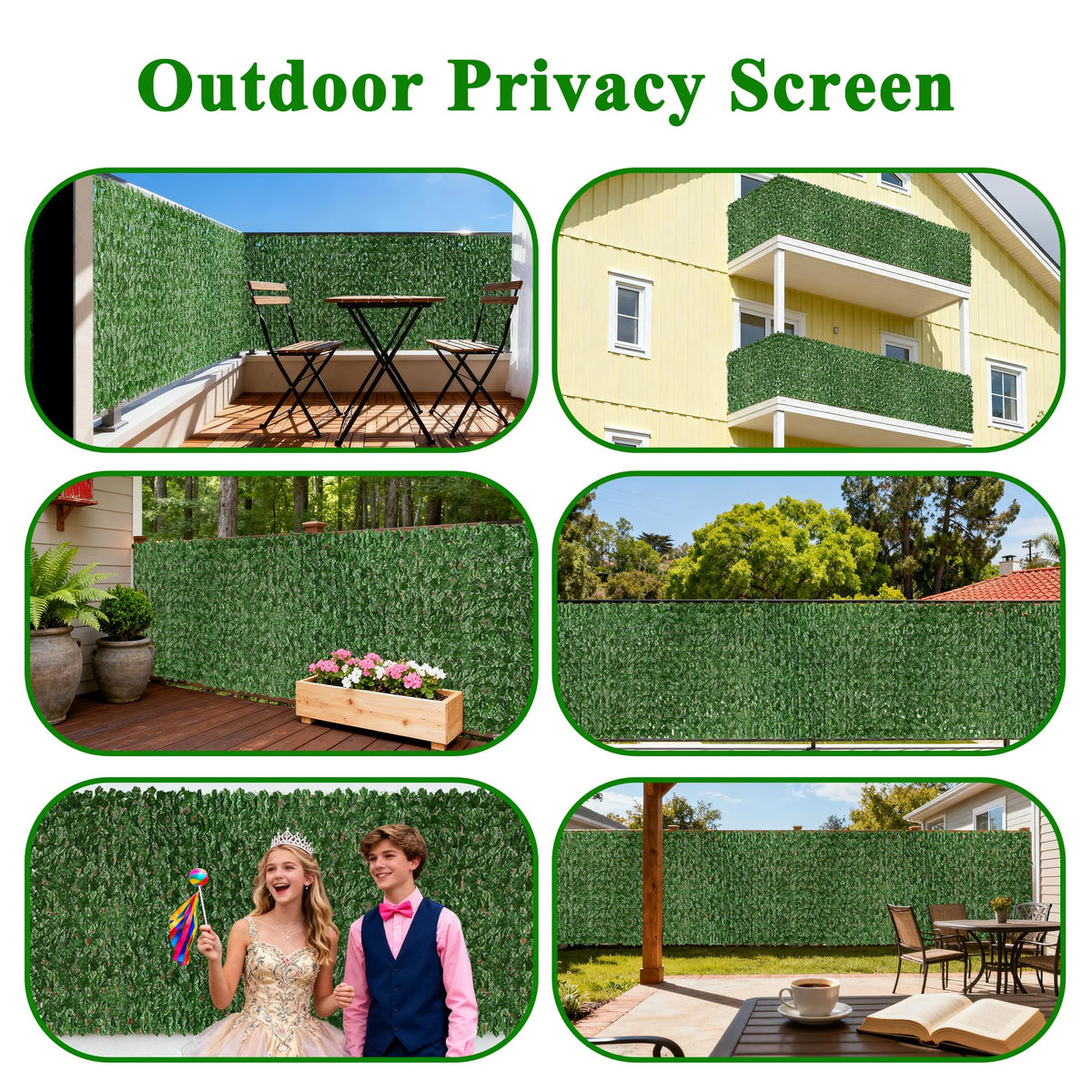 i COVER indoor-outdoor ivy screen suitable for garden fences