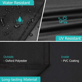 iCOVER offset smoker cover 60inch dry air vent closeup highlights breathable design