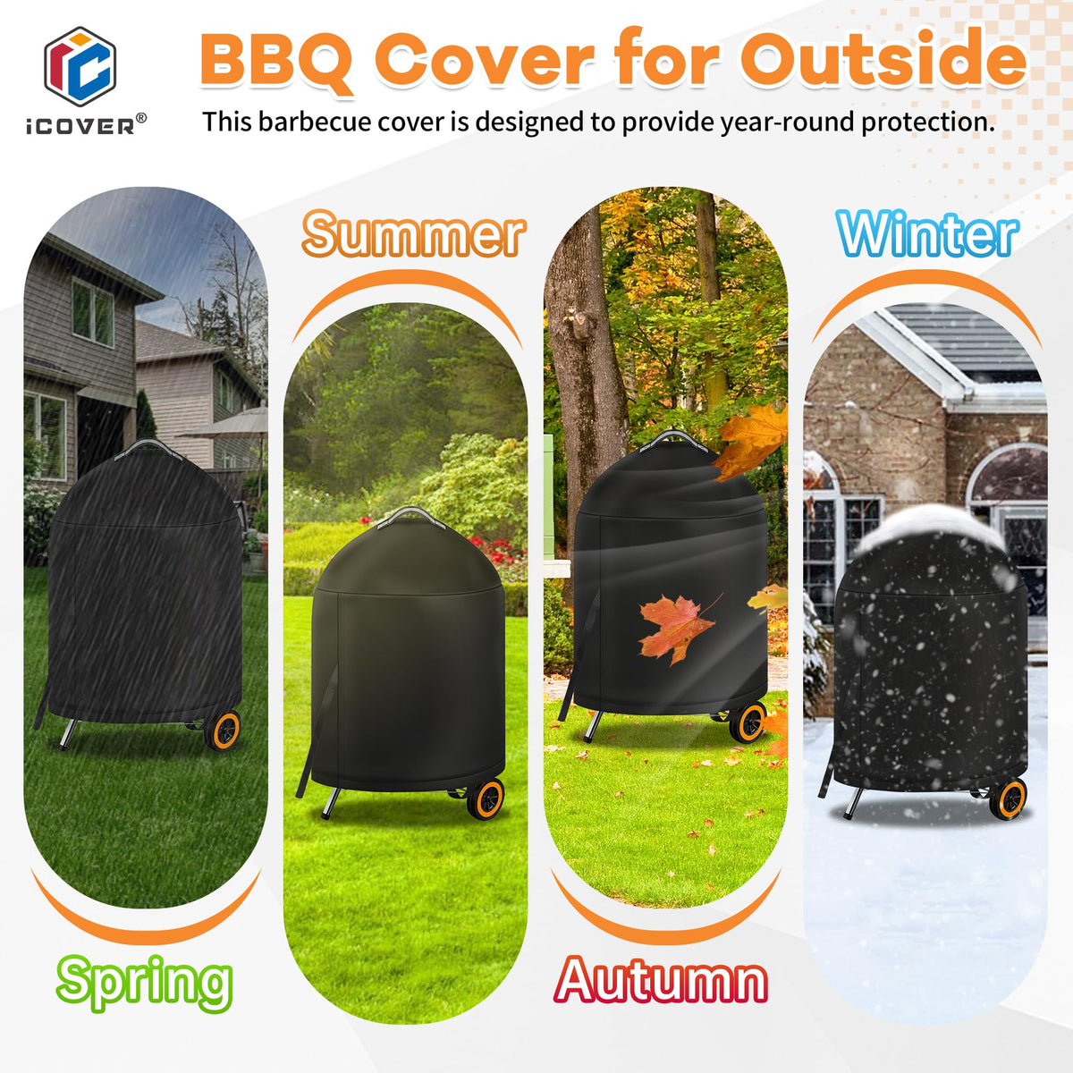 i COVER durable Oxford fabric with PVC coating endures seasons
