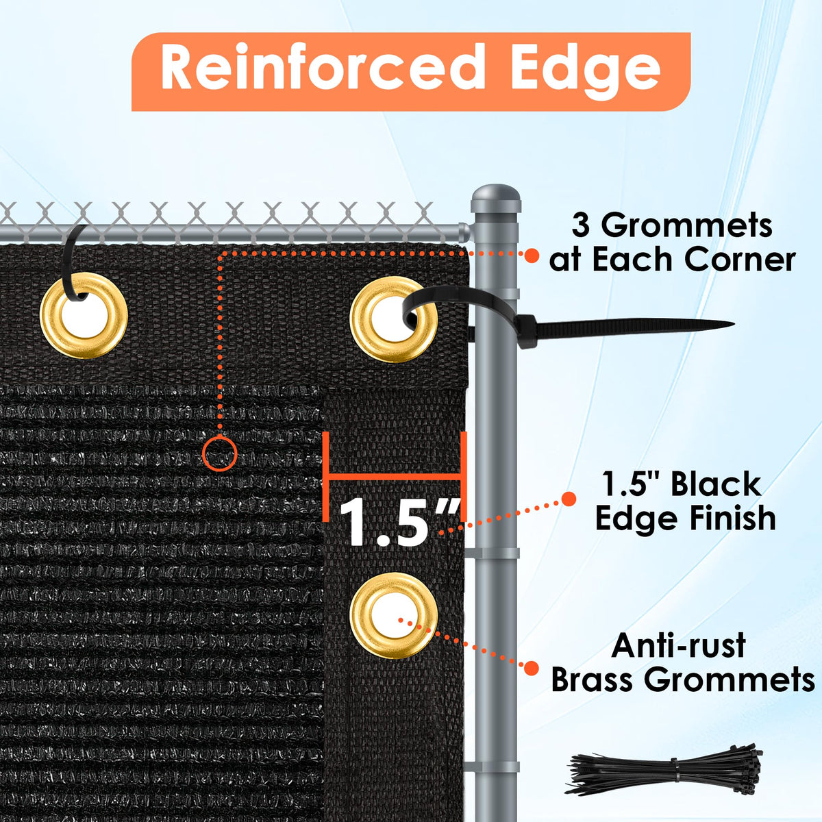 iCover outdoor windscreens mesh lets breeze through for comfort