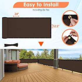 iCover private balcony and patio space setup