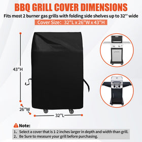 iCOVER two-burner grill cover ensures a snug fit on windy days