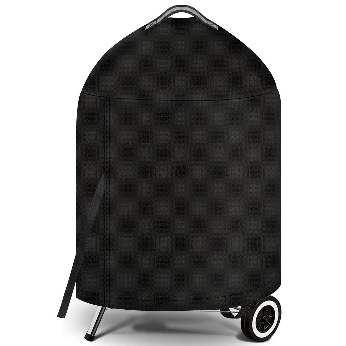 iCOVER Weber 22in grill cover on grill provides rain and dust protection