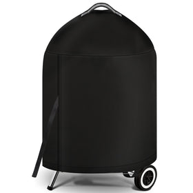 iCOVER Weber 22in grill cover on grill provides rain and dust protection