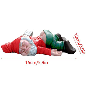 IcyAits resin outdoor garden gnome decor stands up to sun and rain.
