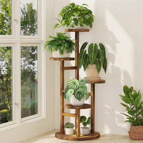 iDavosic.ly 4-tier plant stand indoor corner display for organized greenery.